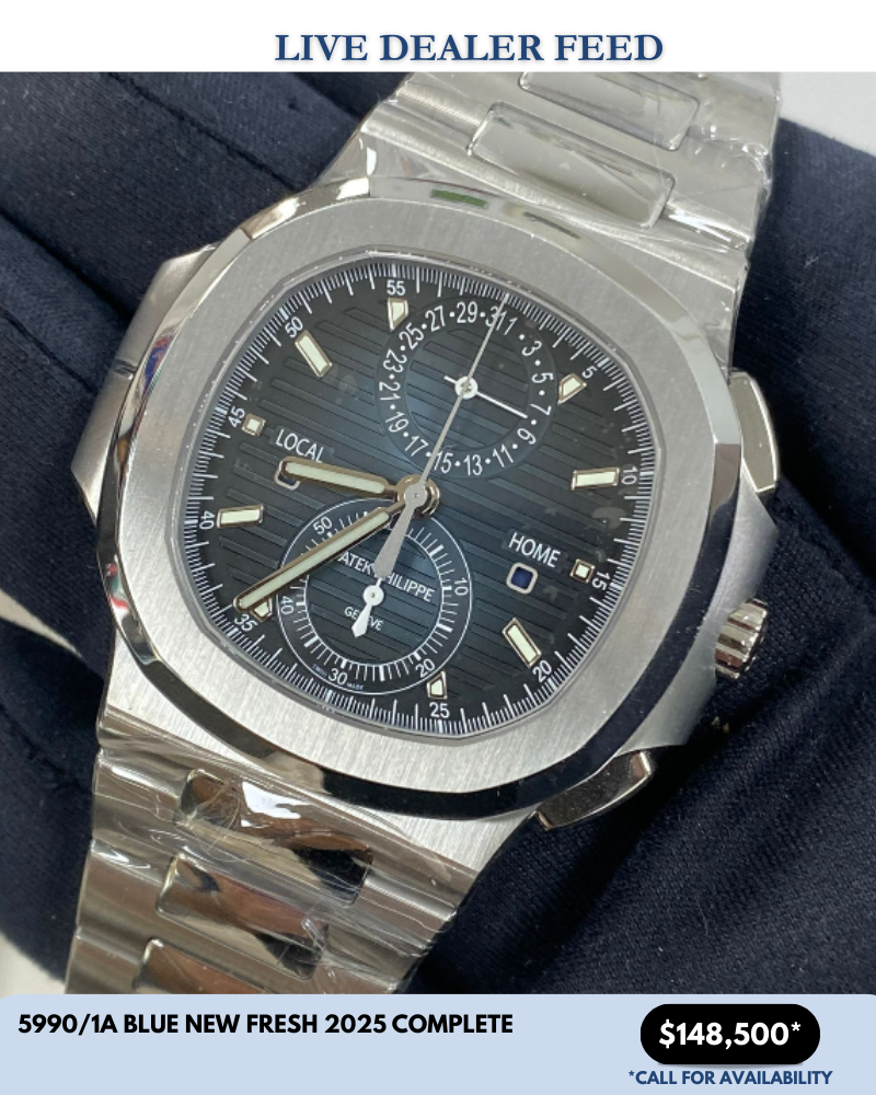 Patek Philippe Nautilus Chronograph Travel Time 5990/1A Blue Dial