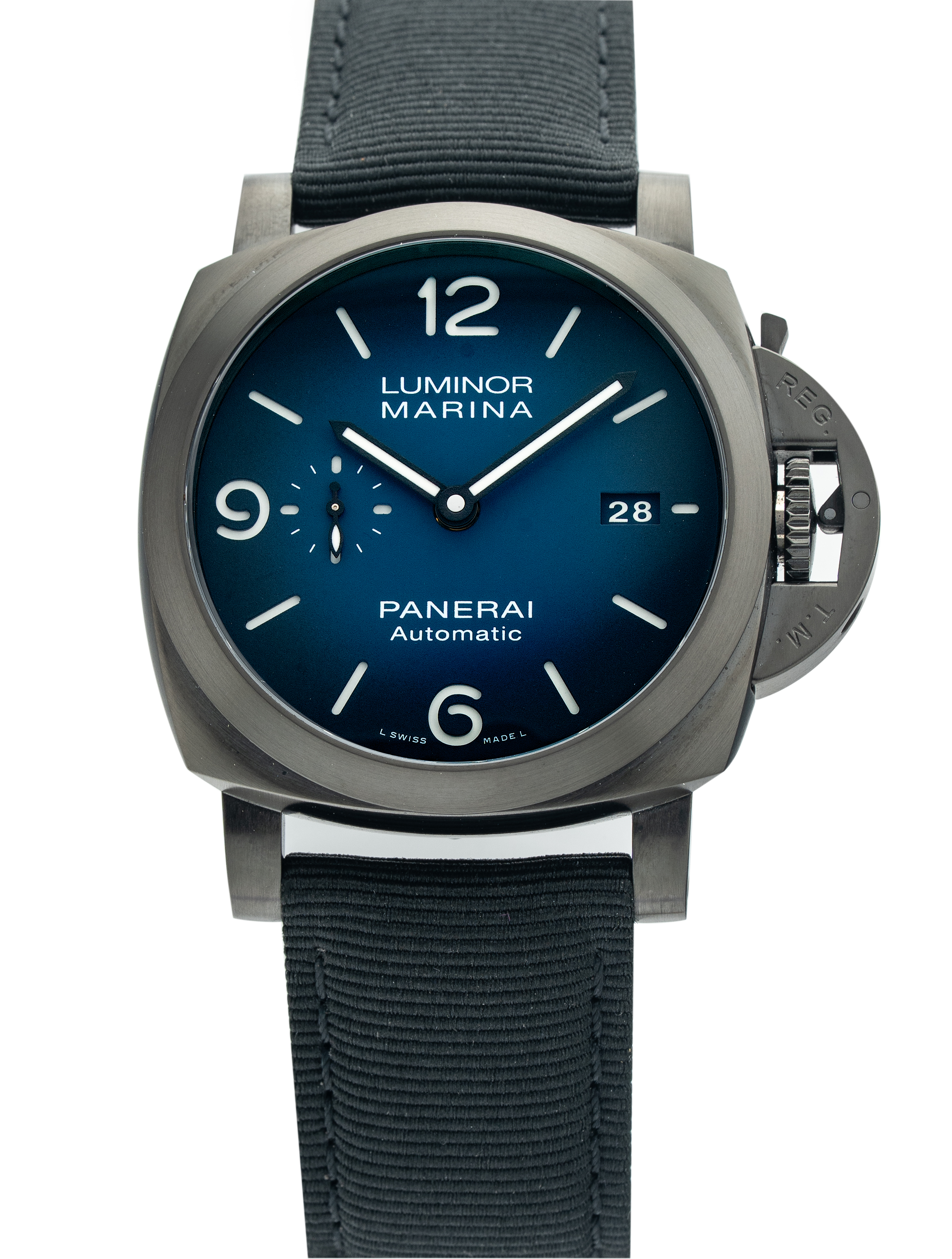 Panerai Milan Boutique Special Edition Marina 44 DLC Blue Gradient Dial - Brand New / BNIB
