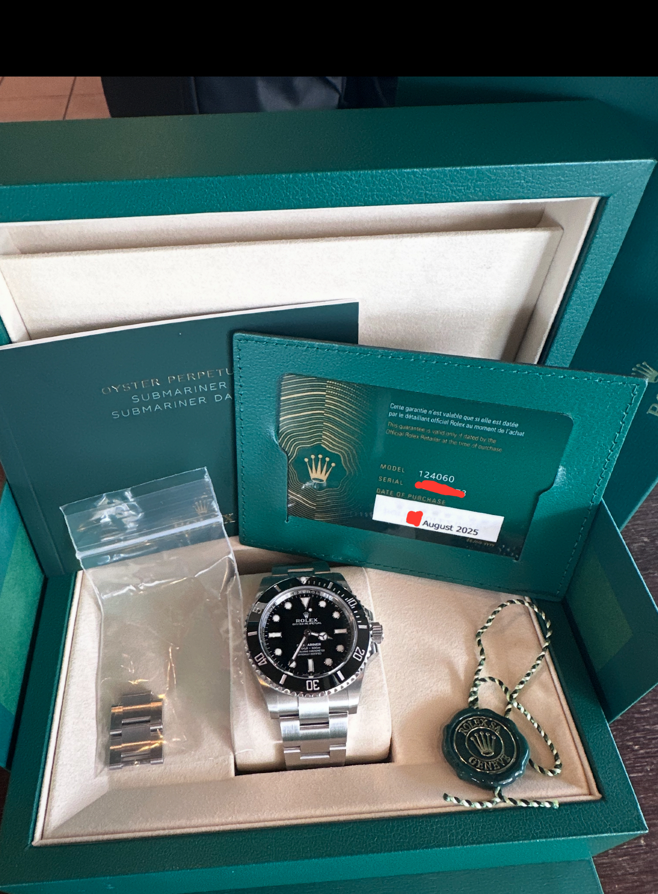 Rolex Submariner 41 Stainless Steel 'No Date' Ceramic Bezel - Brand New Aug 2025