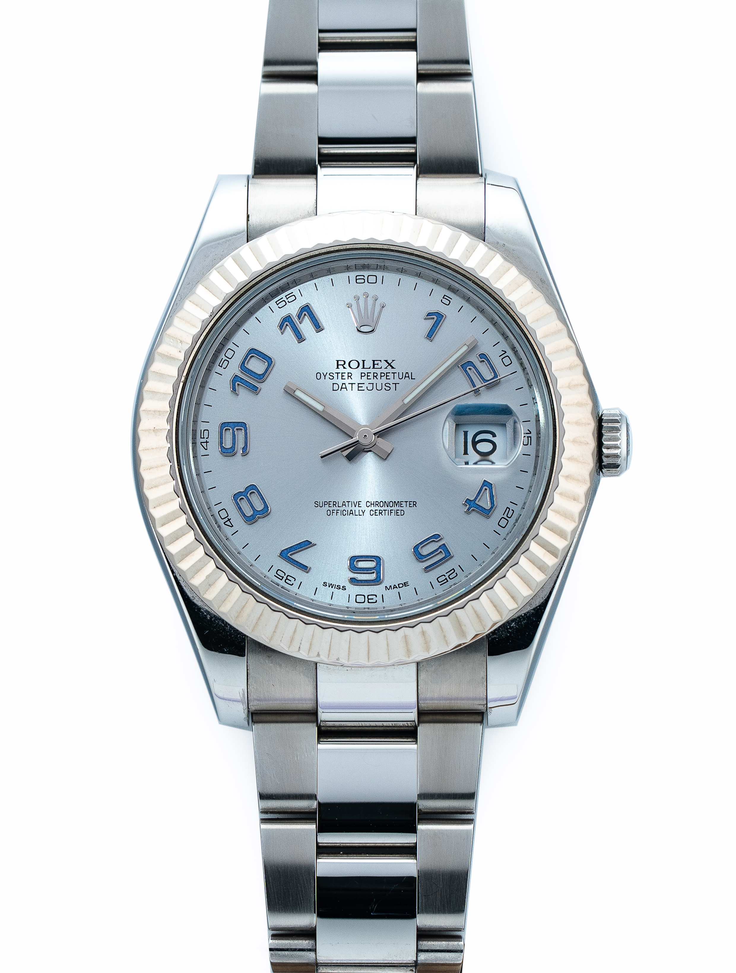 Rolex Datejust II 41mm Stainless Steel Rhodium Dial 116334