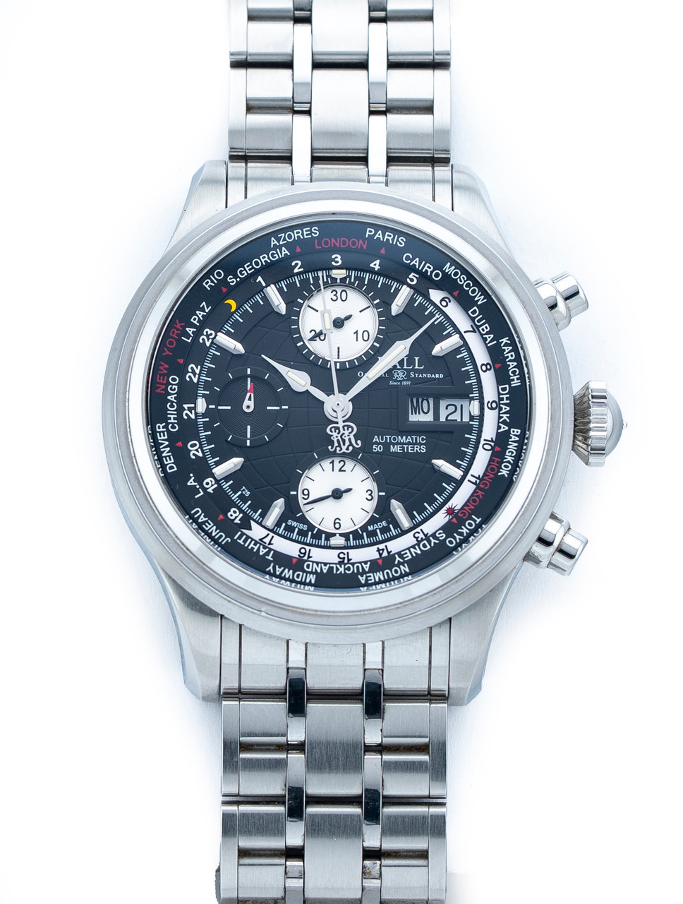Ball Watch Trainmaster Worldtime Chronograph