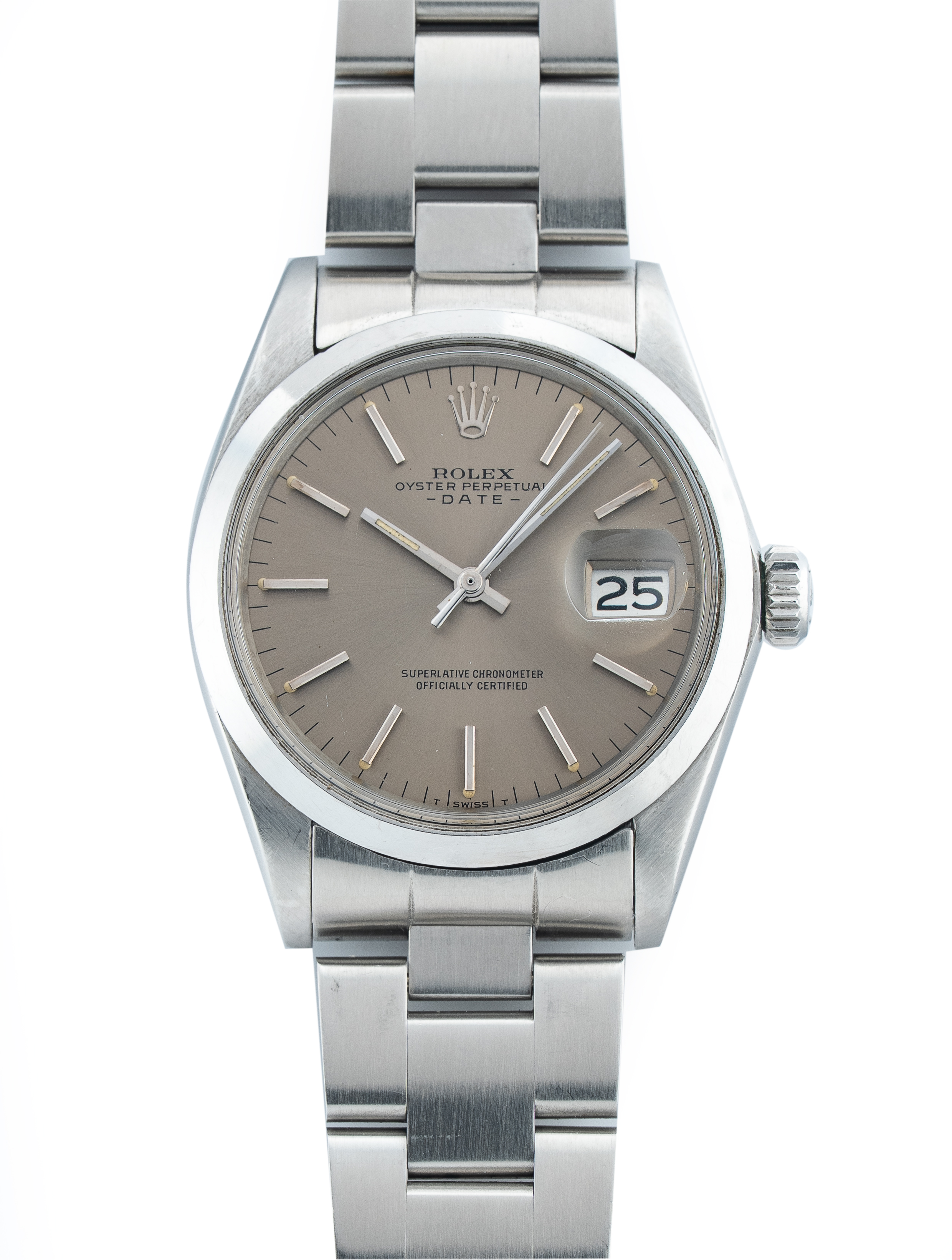 Rolex Vintage Oyster Perpetual Date 34 Ref# 1500 - Original Rolex Warranty Certificate fr. Dec 1974